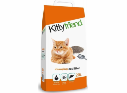 Stelivo pro kočky Sanicat Kittyfriend, stelivo pro kočky, bentonit, 20L, hrudkující