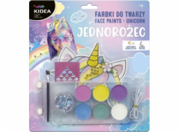 Sada barev na obličej Derform Unicorn KIDEA