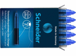 Inkoustové náplně Schneider pro kuličková pera One Change cartridge, modré, 5 kusů