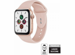 Crong Crong Liquid Band - Řemínek Apple Watch 38/40 mm (pískově růžový)