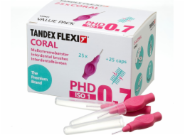 Tandex Tandex (25 ks) Zubní kartáčky Flexi Micro Fine Coral (růžové))