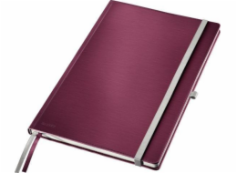 Leitz Leitz Style A4 notebook s pevnou vazbou, kostkovaný, tmavě červený 44760028