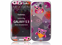 Nexgen Skins Nexgen Skins - Sada skinů pro pouzdro s 3D efektem Samsung GALAXY S III (Owlettes 3D) univerzální