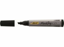 Bic permanentní popisovač 2300, zkosený hrot, černý