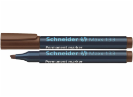 Schneider Permanentní popisovač SCHNEIDER Maxx 133, zkosený, 1-4 mm, hnědý (4004675038616)