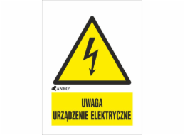 Elektrické zařízení ANRO Sign Attention 148 x 210 mm (10EOA/Q4/F)