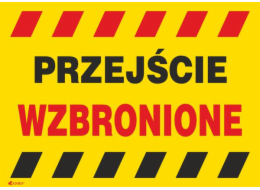 ANRO Výstražná značka Zakázaný průjezd 350 x 250mm (B15/L/R)