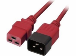 Lindy Lindy IEC-Netzverlängerung C19 auf C20 rot 2m napájecí kabel externí bulk