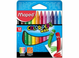 Pastelky na svíčky Maped Colorpeps 12 barev (861011)