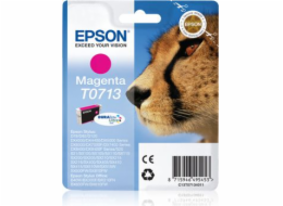 Inkoust Epson, blistr s ochranou, C13T07134022, T0713, purpurový