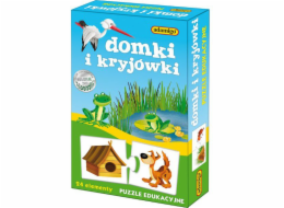 Adamigo vzdělávací puzzle domečky a skrýše (6670)