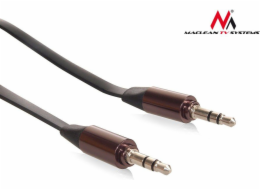 Maclean Jack 3,5mm - Jack 3,5mm kabel 1m černohnědý (MCTV-694 B)