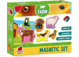 Magnetické puzzle Roter Kafer Farm s deskou RK2090-01