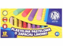 Plastelína Astra Pastel, 12 barev, vůně limetky