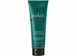 Sukin SUPER GREENS Detoxikační scrub na obličej 125 ml