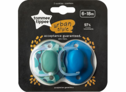 Tommee Tippee Urban chlapecký dudlík 6-18 měsíců 2 ks (43342060)