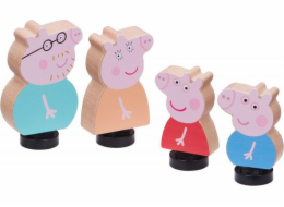 Figurka prasátka Tm Toys Peppa Pig - Dřevěné figurky 4-bal