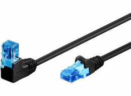 Goobay GOOBAY Patchcord U/UTP Kat. 6A Rovná / Úhlová 90 černá 5m