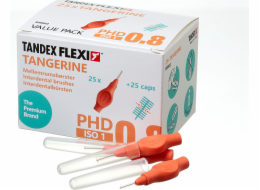 Tandex Tandex (25 ks) Flexi UltraFine Tangarine zubní kartáčky (oranžové)