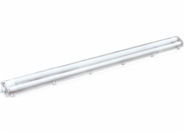 Hermetické svítidlo s LED zářivkami 2x18w 120cm 4000K 3200lm Šedá IP65 ABS + PS 127x11,3x5cm VO2778