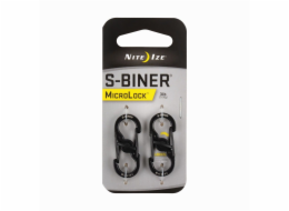 Nite Ize S-Biner MicroLock karabina z nerezové oceli černá 2 kusy (LSBM-01-2R3)