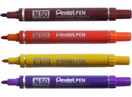 Pentel Permanent Marker N50, oranžový