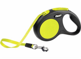 Flexi New NEON 5 m Black  Yellow Dog Re