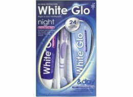 White Glo Night&Day Set zubní pasta 65ml + noční gel 65ml + zubní kartáček