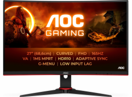 AOC MT VA LCD WLED 27" C27G2E/BK - VA panel, 1920x1080, 165Hz, D-Sub, 2xHDMI, DP, USB 3.2, zakriven