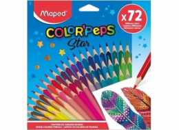 Trojúhelníkové pastelky Maped Colorpeps 72 barev