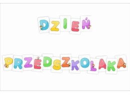 LearnHow Dekorativní dopisy A4 - Den předškoláků 18 ks