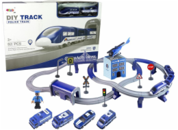 Import leantoys Set Town Police Train Blue 203 km/h