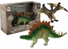 LEANToys figurka Dinosauří sada - Stegosaurus, Pteranodon (6856)