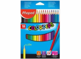 Trojúhelníkové pastelky Maped Colorpeps 18 barev