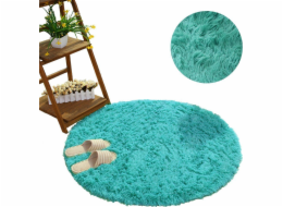 Strado Kulatý koberec Shaggy Strado 80x80 TurquoiseSea (Turquoise) univerzální