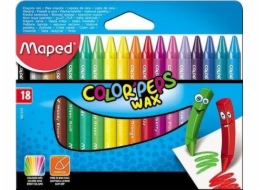 Pastelky na svíčky Maped Colorpeps 18 barev MAPED