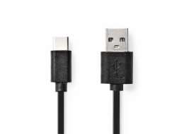 NEDIS kabel USB 2.0/ zástrčka USB-C - zástrčka USB-A/ černý/ bulk/ 3m