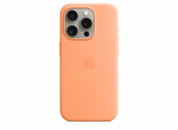 Apple Silikonové s MagSafe iPhone 15 Pro Max, sorbetově oranžová MT1W3ZM/A iPhone 15 ProMax Silicone Case MS - Orange Sorbet