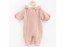 Kojenecká kombinéza s kapucí New Baby Frosty pink Vel.80 (9-12m)