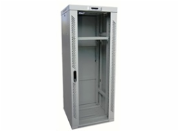 LEXI-Net 19" stojanový rozvaděč 27U 600x600 rozebiratelný, ventilační jednotka, termostat, kolečka, 600kg, sklo, šedý