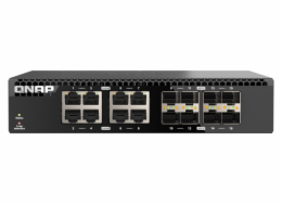 QNAP switch QSW-3216R-8S8T (8x 10G GbE porty + 8x 10G SFP+ porty, poloviční šířka)