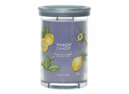 Svíčka ve skleněném válci Yankee Candle, Černý čaj s citrónem, 567 g