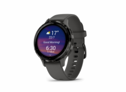 Garmin Venu 3S, Slate/Gray, Silicone band