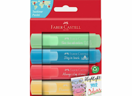 Faber-Castell Pastelový zvýrazňovač 4 barvy FABER CASTELL