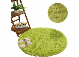 Strado Kulatý koberec Shaggy Strado 180x180 GreenGrass (Green), univerzální