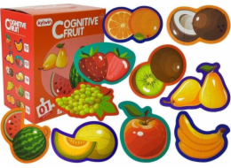 Vzdělávací puzzle LEANToys pro miminka Fruits 5 dílů 40 kusů