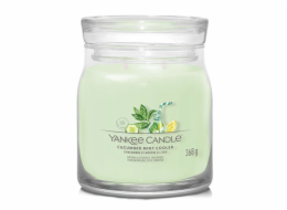 Svíčka ve skleněné dóze Yankee Candle, Okurková limonáda s mátou, 368 g