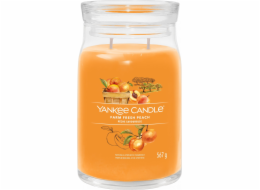 Svíčka ve skleněné dóze Yankee Candle, Čerstvá farmářská broskev, 567 g