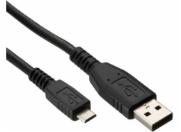 Kabel USB Logo USB-A - microUSB 1 m Czarny (31261)