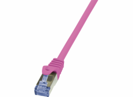 LogiLink Patchcord Cat.6A, S/FTP, 0,50 m, růžový (CQ3029S)